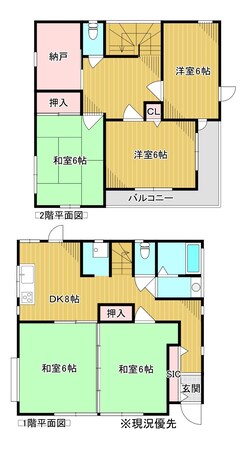 蓮田駅 徒歩20分 1-2階の物件間取画像